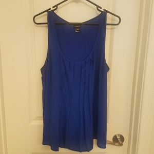 Georgette pin tucked tank